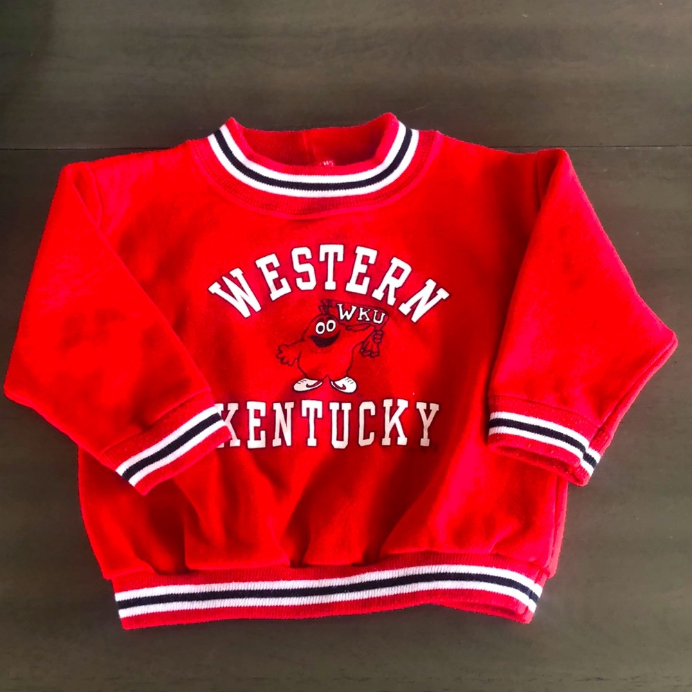 Western Kentucky university vintage toddler sweatshirt varsity collegiate